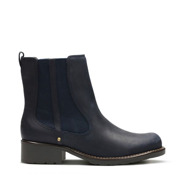 Clarks Womens Orinoco Club Chelsea Boots Navy | CA-1754680